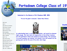 Tablet Screenshot of portadowncollege1972.co.uk